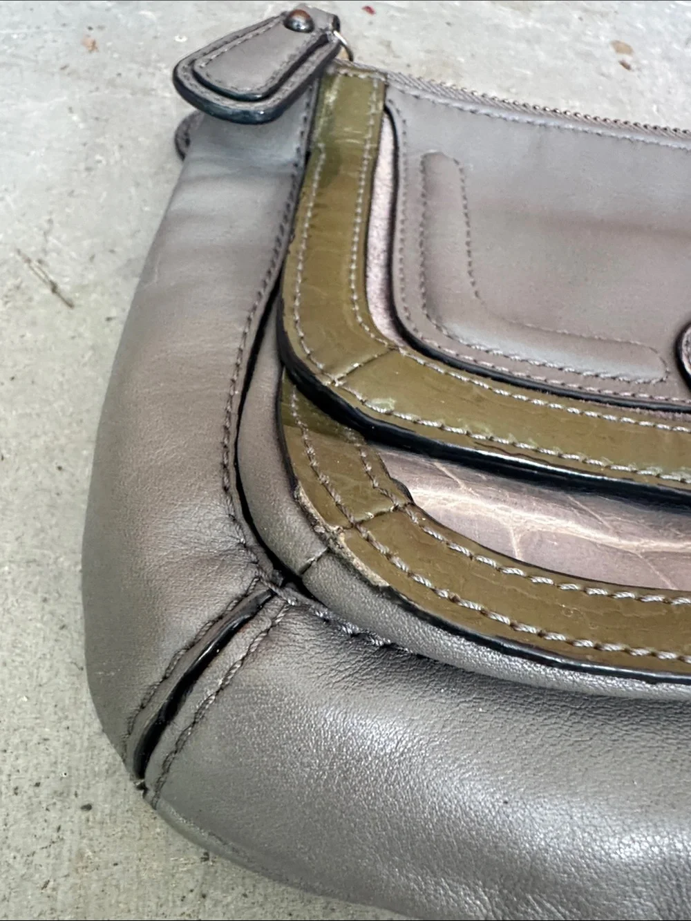 Coach Croc Leather Bag